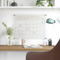 Martha Stewart Grayson Acrylic Wall Calendar w/Notes w/Dry Erase Marker and Mntng Hrdwr, 24in. x 18in., w/Gld Prnt BR-AC-4560-GD-CLRGLD-MS